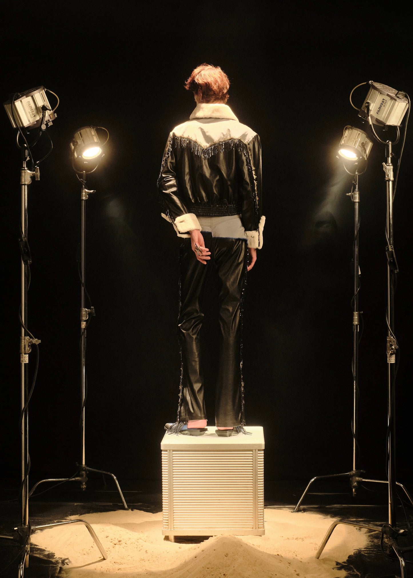 BLACK WESTERN BOMBER JACKET