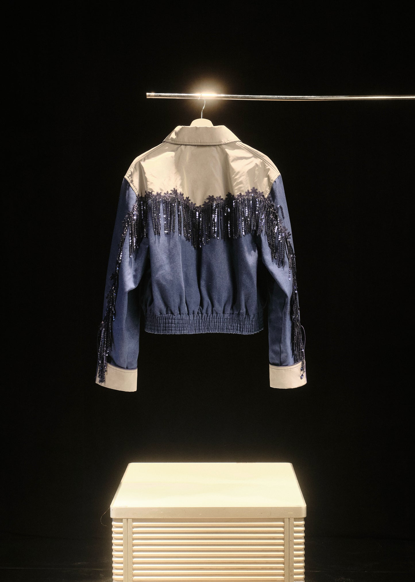 DENIM WESTERN BOMBER JACKET