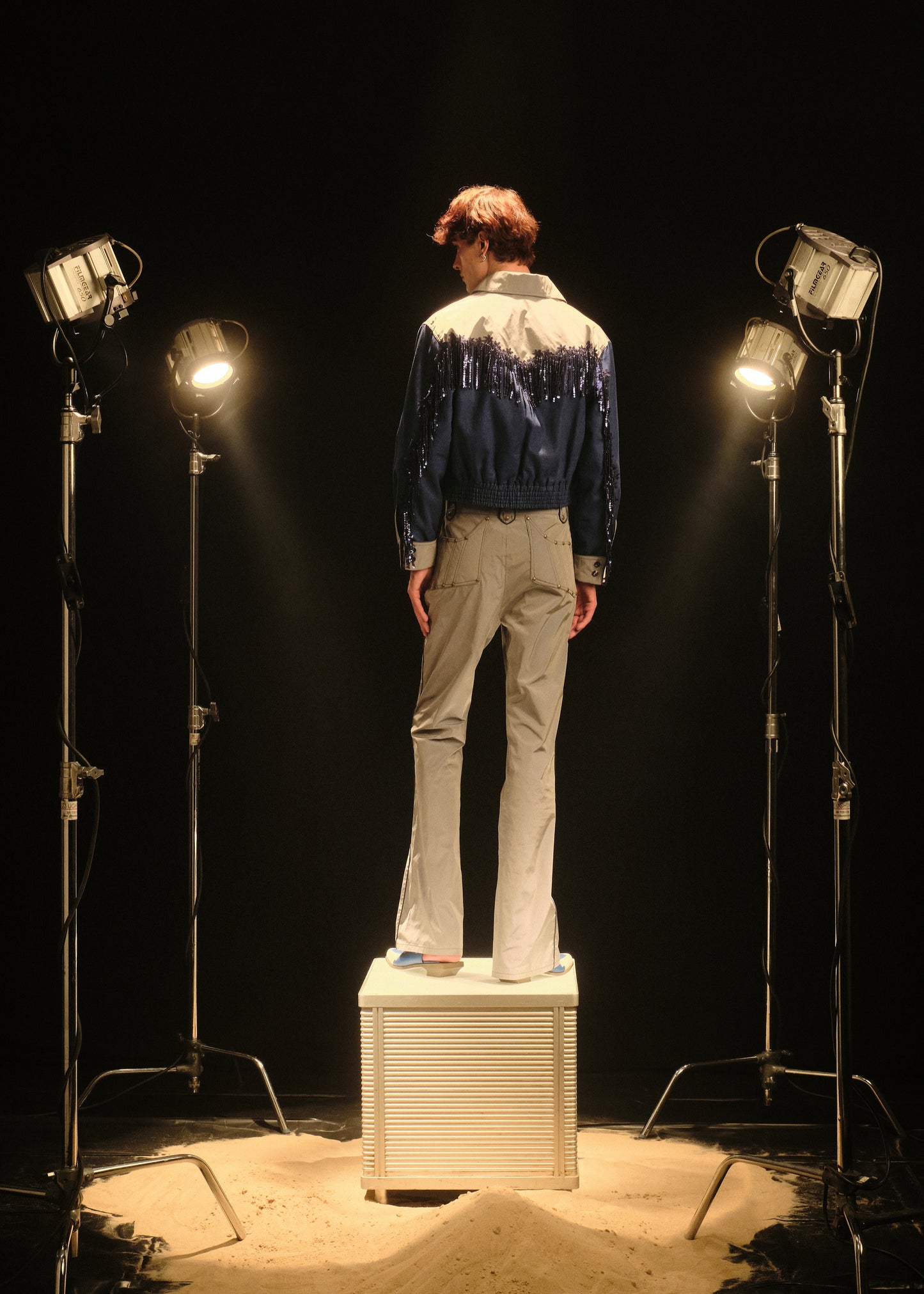 DENIM WESTERN BOMBER JACKET