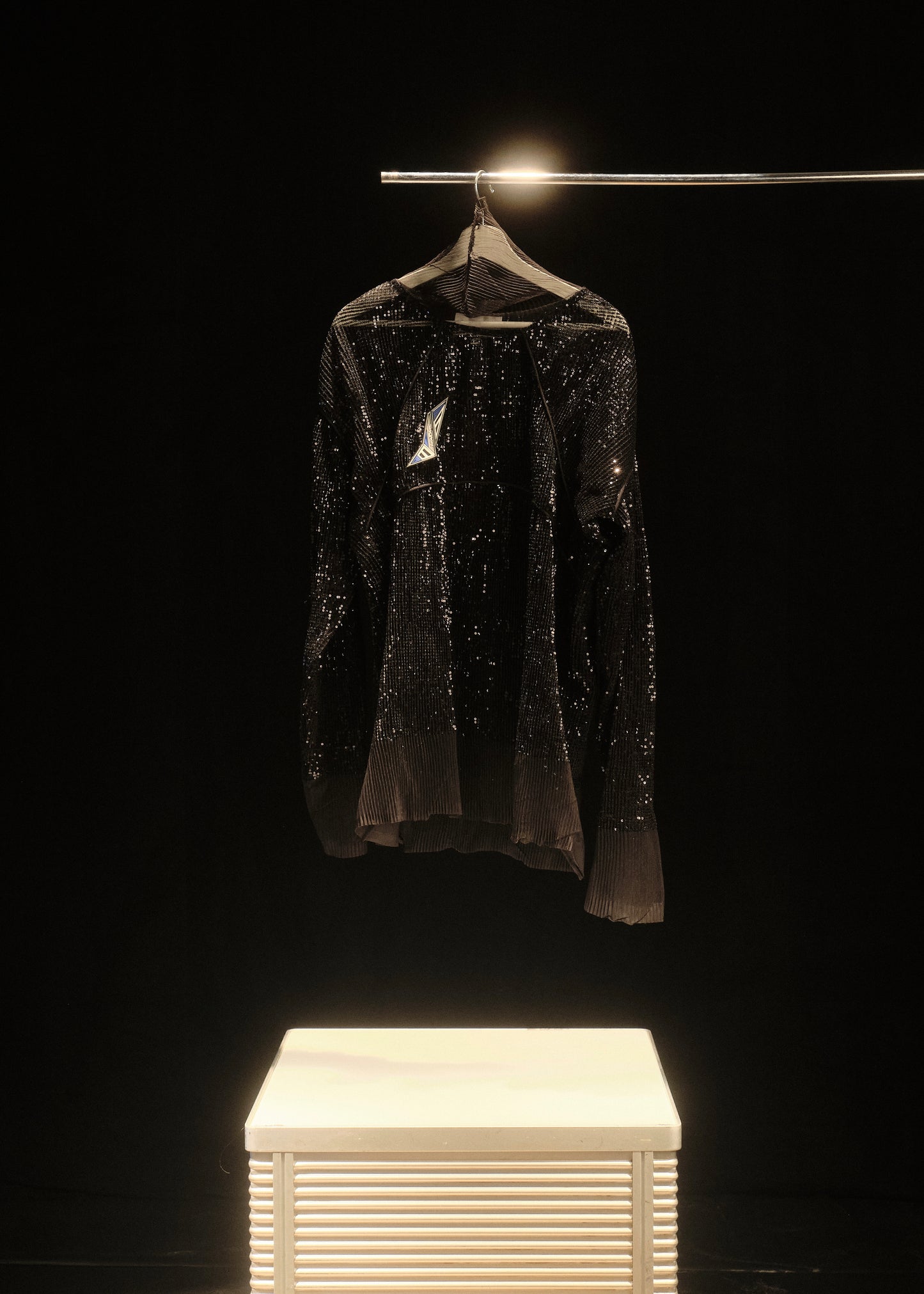BLACK SEQUIN TOP
