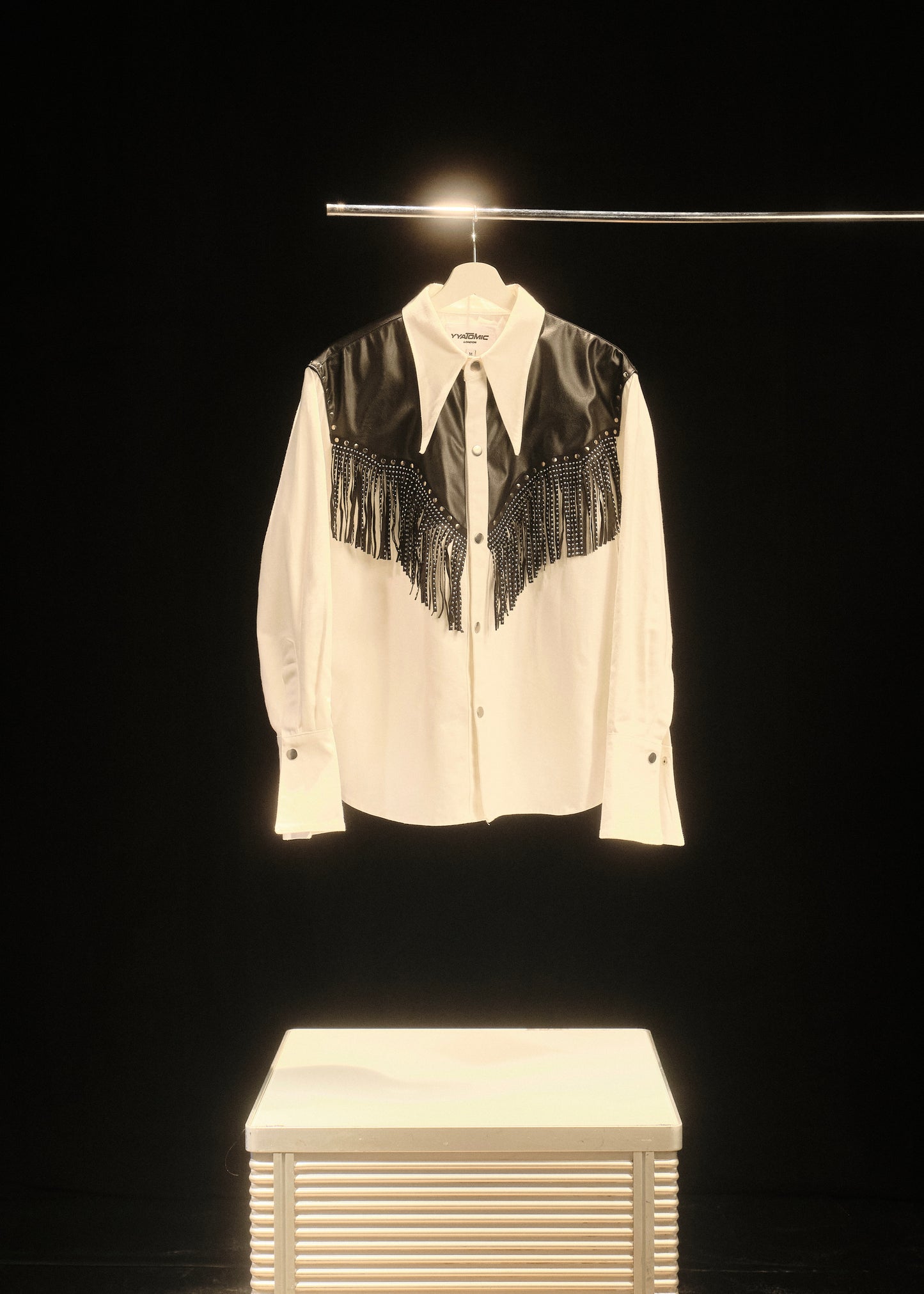 BLACK WHITE CLASSIC WESTERN SHIRT