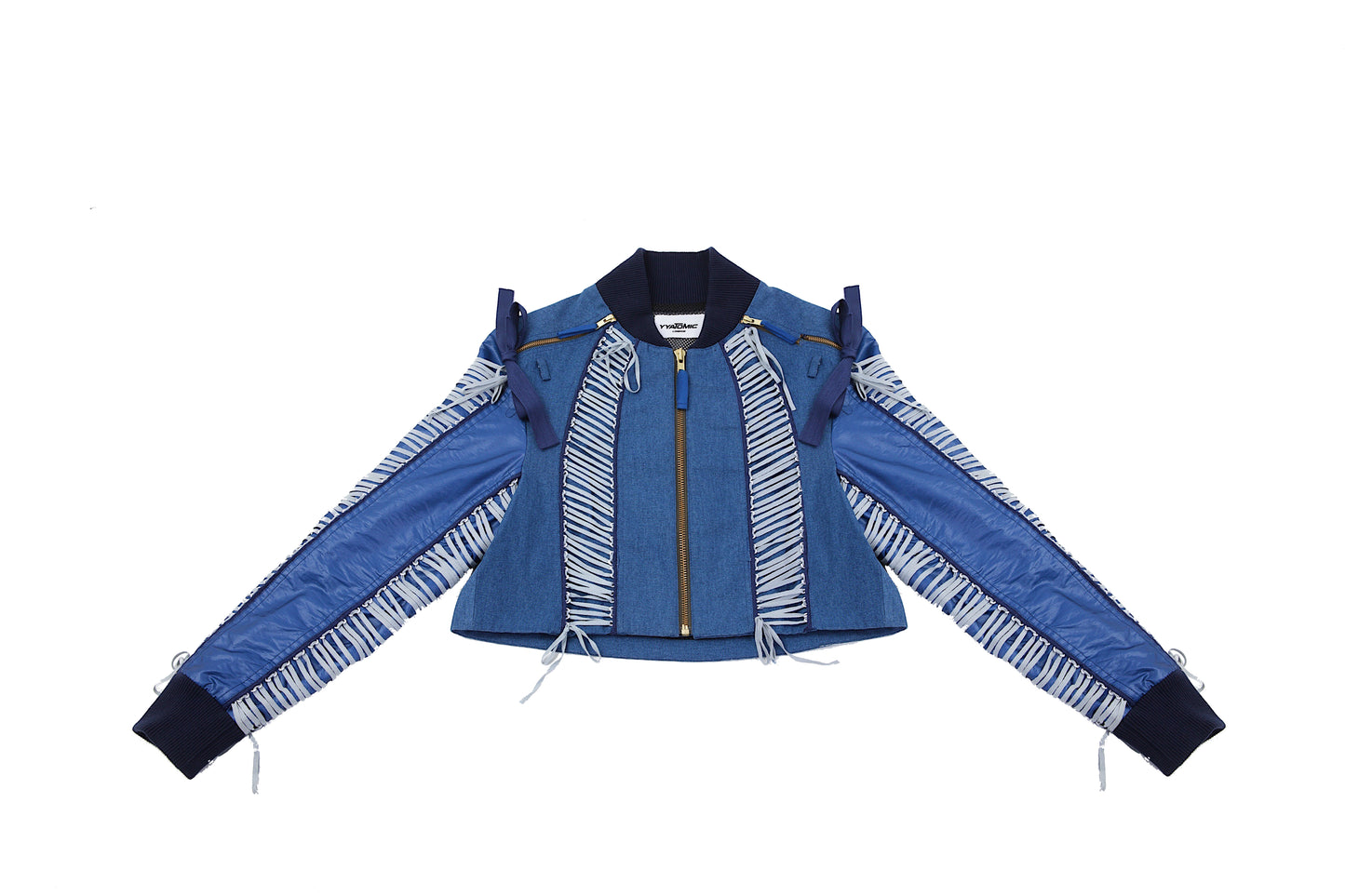 BLUE DENIM LACING JACKET