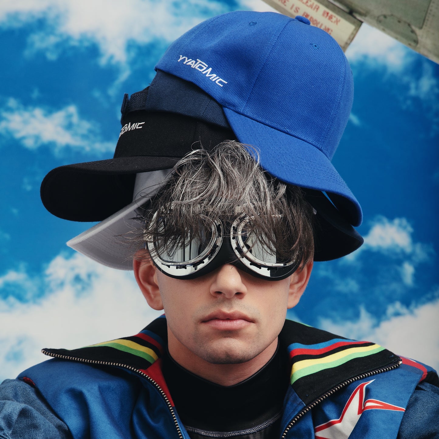 YYATOMIC LOGO BALL CAP (BLUE)